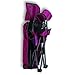 Purple Kid's Folding Chair with Canopy and Durable Carry Bag