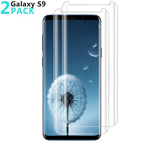 Galaxy S9 Screen Protector [2-Pack], OLINKIT HD Clear Anti-Bubble Film Screen Protector for Galaxy S9 (Case Friendly Compatible)