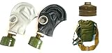 GP-5 Original Soviet Civilian Protective Gas Mask (activated Charcoal filter and bag included) (Large, black)