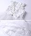 LZH Girls Lace Dress Princess White Backless Wedding Dresses,9T(For Age 9-10Y),White