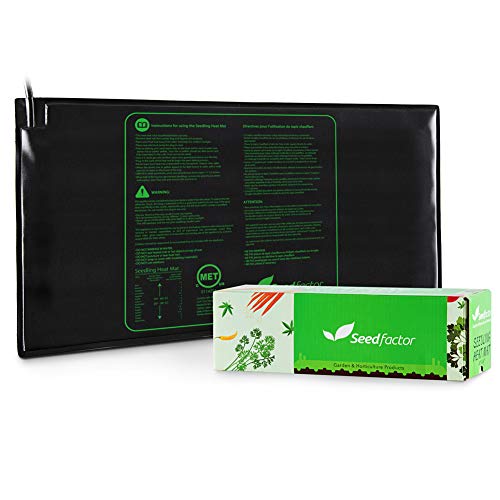 Seedfactor MET Certified Seedling Heat Mat, Waterproof Durable Seedling Heat Mat Warm Hydroponic Heating Pad (48" X 20")