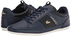 Lacoste Mens Chaymon Sneakers, Navy/Black, 9.5