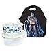 Waterproof Women Men Kids Thermal Insulated Neoprene Lunch Bag Tote for School Work Outdoor , Comics Superhero Batman Pattern