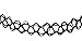 Black Tattoo Choker Necklace 90's Accessories Punk Choker (2 Pack)