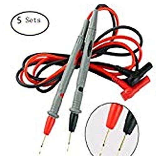 2018 new style 5 sets 1 lots CxYuan Gold-plated Copper Needle Table Pen Probe Test Leads Pin Universal Digital Multimeter Multi Meter Tester Lead Probe Wire Pen Cable 20A by CxYuan