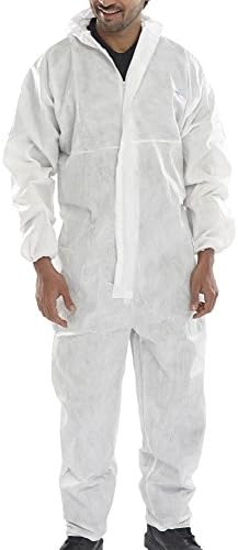BeeswiftMICROPOROUS DISPOSABLE COVERALL WHITE XL