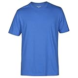Hurley Men's Staple Crew Light Photo Blue Heather Shirt