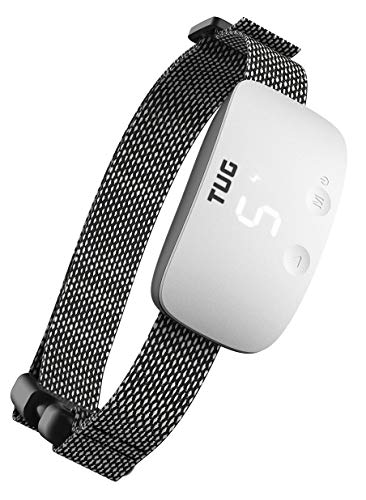 TUG Upgraded Rechargeable Bark Collar; Adjustable Modes; Exclusive Easy Touch Interface – Buttons on Front of Device to Adjust While Being Worn