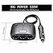 EACHPAI Car Cigarette Lighter Splitter Adapter 3 Socket Cigarette Lighter Splitter Dual USB Car Charger On/Off Switches 12V Car Splitter Adapter