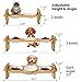 Petacc Elevated Dog Bowls Raised Pet Bowl Dog Bowls Cat Feeders with Bamboo Holder and 3 Melamine Bowls for Cats and Small Dogs, 2 Usage Ways (1)