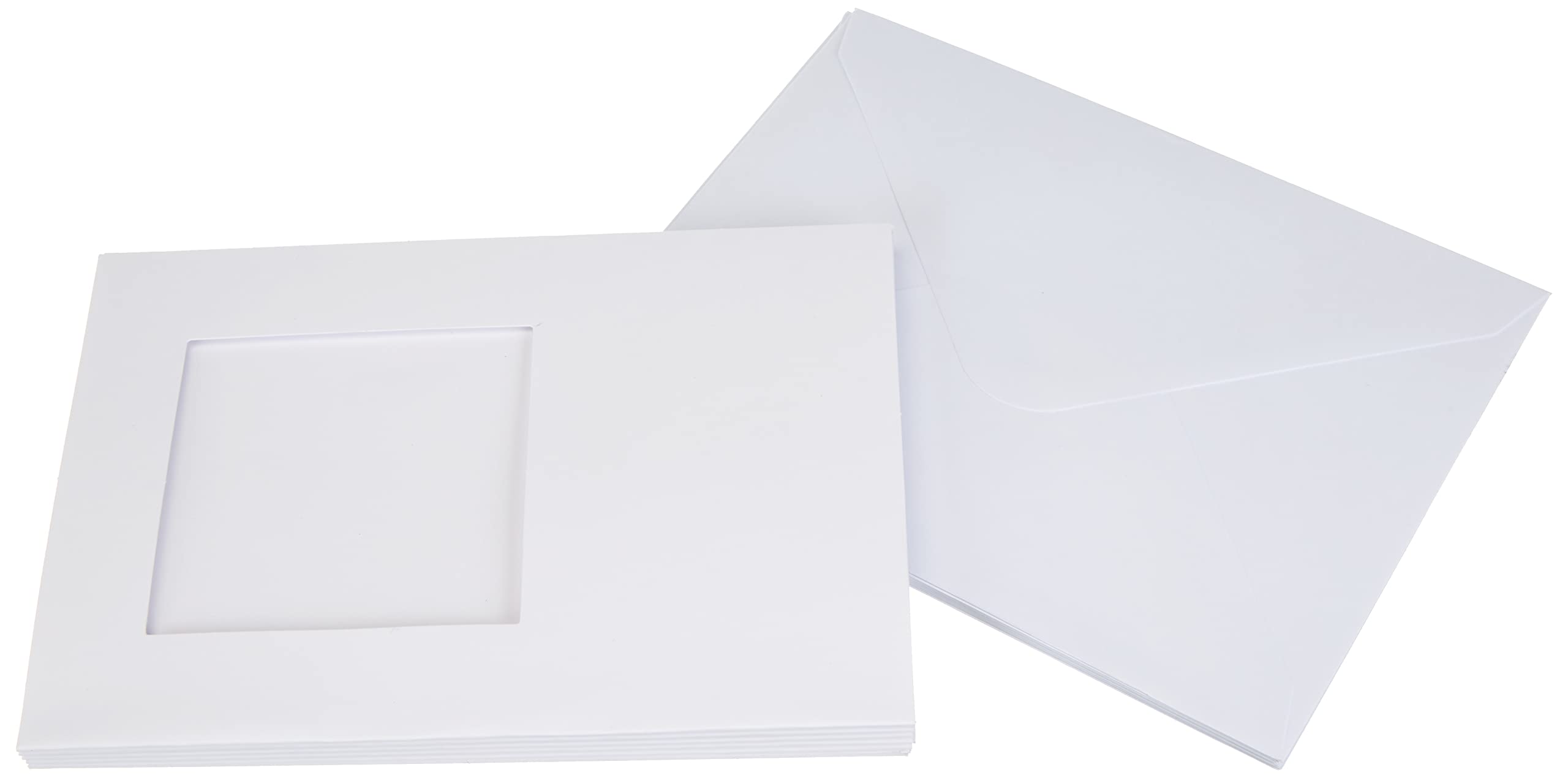 Trimcraft DCCE009 Dove Craft Cards with Envelopes 5 x 7-inch Square Window, Acrylic, Multicoloured