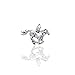 Detailed Sterling Silver Running Horse Charm or Pendant