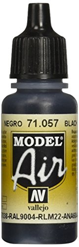 Vallejo Black Paint, 17ml