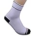 Gosuban Low Cut Compression Sock for Women and Men Plantar Fasciitis Sock Heel Ankle & Arch Support (White,Medium)