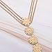 Edary Boho Coin Body Chain Bikini belts Gold Layered Beach Jewelry Body Belly Harness Chain Fashion Jewelry Charm for Women