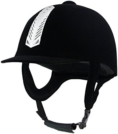 Sport Tent Horse Riding Helmet Velvet Equestrian Helmet Comfy Lightweight Horse Riding Hats for Men Women Black