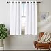 AmazonBasics Room Darkening Blackout Window Curtains with Grommets  - 42" x 63", White, 2 Panels primary