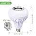 Canmox LED MUSIC BULB SPEAKER- Multi-color changing LED light bulb with Built-in Stereo Speaker connected by Bluetooth/wireless