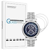 (3 Pack) Orzero for Michael Kors Sofie (MKT5022 MKT5021) Smart Watch Tempered Glass Screen (Upgraded Version) Protector, 2.5D Arc Edges 9 Hardness HD Anti-Scratch (Lifetime Replacement)