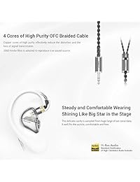 GOT   Auriculares in ear con monitores HiFi desmontables, auriculares estéreo de estudio