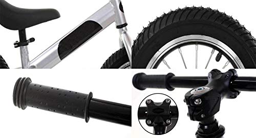 Children's Bicycle 12 inch Track car Two Rounds Without Pedal Walking Balance Training Bicycle Children's Impeller Riding car yo-yo Pedal Baby Wheel Suitable for 2-6 Years Old Boys and Girls