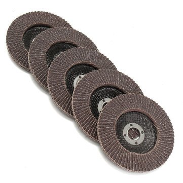 Generic 5Pcs 100Mm 4 Inch 80 Grit Flap Sanding Disc Angle Grinder Wheel