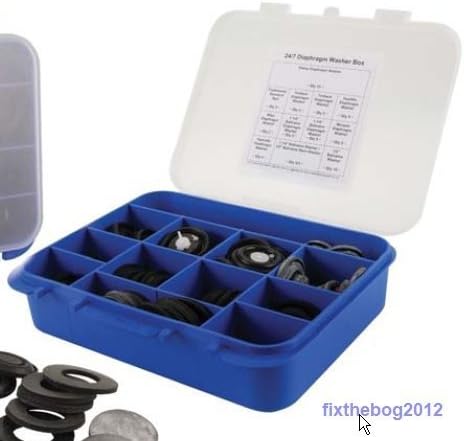 Plumbers Repair Kit including Siamp Fluidmaster Torbeck Hushflo Wisa Wirquin Hydroflo 67 diaphragns washers for every occiasion Holdtite Box