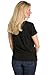 Fishers Finery Women's Ecofabric Short Sleeve V-Neck Tee; Relaxed Fit - New Fabric (Black, M)
