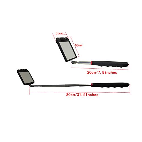 Telescopic Inspection Mirror ，Telescopic lamp Inspection Mirror, 360 Rotating lamp Inspection Mirror, Mechanics Mirror, Inspection Mirror, car Inspection Mirror - Thumbnail 2
