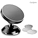 [3 Metal Plates] Magnetic Phone Car Mount 360° Rotation Universal Magnet Cell Phone Holder Dashboard for iPhone X 6s 7 8 plus,Samsung Galaxy S8 S9 Edge note 8,All Smartphones,Mini Tablets,GPS