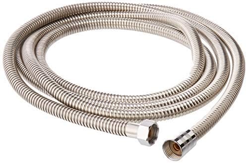 Shower Hose Extra Long 119 inch (10 feet) 304 Stainless Steel Chrome Handheld Shower Head Hose with Brass Insert and Nut, Replacement Handheld Shower Head Hose Extension