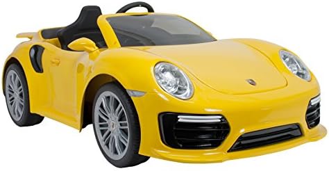 Elektrofahrzeug In Gelb Fur Kinder Ab 3 Jahren Porsche 911 6v Amazon De Spielzeug