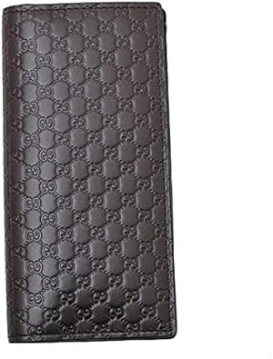 Amazon グッチ Gucci アウトレット マイクログッチシマ レザー ウォレット 長財布 ブラウン メンズ Bmj1n 44 財布