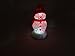 LED Color Changing Snowman with red hat and Scarf