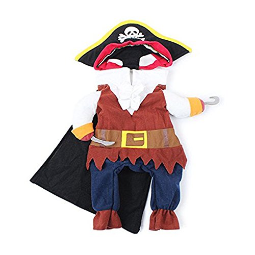 Pixnor Animal Chat Chien Vetements Costume Robe Pirate Costume Vetement Avec Chapeau Taille S Animaux Top Models