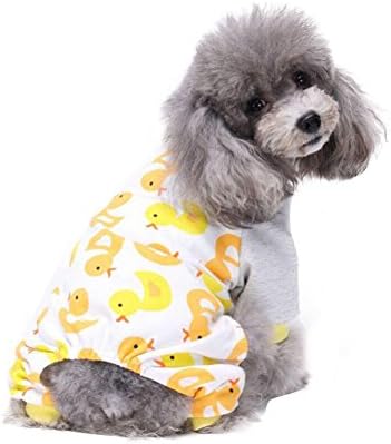 Coper Cute Puppy Pet Dog Casual Cotton Pajamas Jumpsuit Soft Homewear