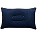 TRIXES Navy Blue Inflatable Camping Pillow Soft Blow-Up Travel Cushion
