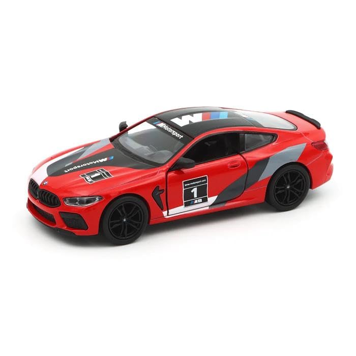 Easy Toys BMW M8 Racing Model Car, 1:36 Scale, Red, Adult Collectible, Car Enthusiasts
