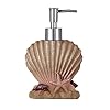 JYXR 5 Piece Bathroom Accessories Set, 3D Beach Style Bath Ensemble, Resin Bath Set Collection Features Liquid Soap…
