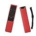 SIKAI Silicone Remote Case for Samsung BN59-01259B BN59-01259E BN59-01260A Smart TV Remote Battery Cover Shockproof Remote Skin Holder Anti-Slip Anti-Lost with Remote Loop (Red)
