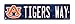 Rico Industries NCAA Auburn Tigers 16-Inch Plastic Street Sign Décor