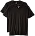 Calvin Klein Men's Size Big Cotton Classics 2 Pack V Neck Tshirts, Black, Tall/Large