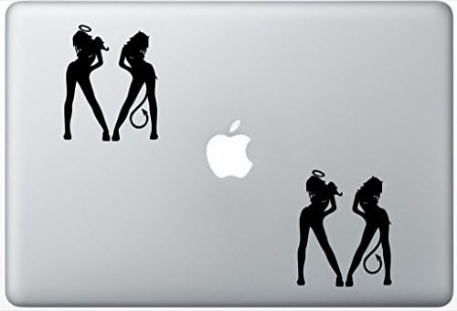 Sexy Devil Angel Girls ArcDecals78603309 Set Of Two (2x) , Decal , Sticker , Laptop , Ipad , Car , Truck