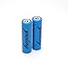 Yueling@ 2Pcs 1200mah 3.7V 14500 Rechargeable Blue Li-Ion Battery for Torch Flashlight with Dual Travel Charger
