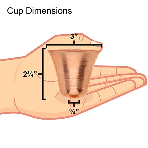 Marrgon Copper Rain Chain - Decorative Chimes & Cups Replace Gutter Downspout & Divert Water Away from Home for Stunning Fountain Display - 8.5' Long for Universal Fit - Bell Style