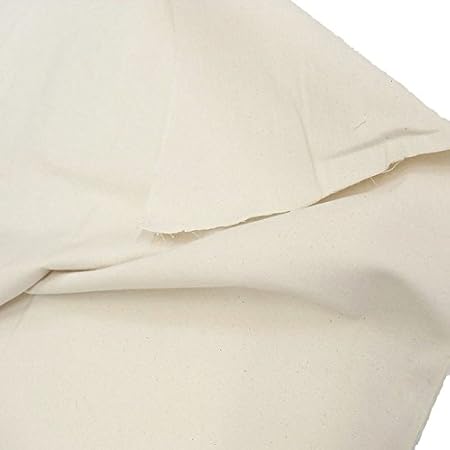 TOLKO® Baumwollstoff Meterware Canvas ROH-Baumwolle Natur-Beige als Polsterstoff/Bezugsstoff (Breite: 102 cm | mittelschwer)