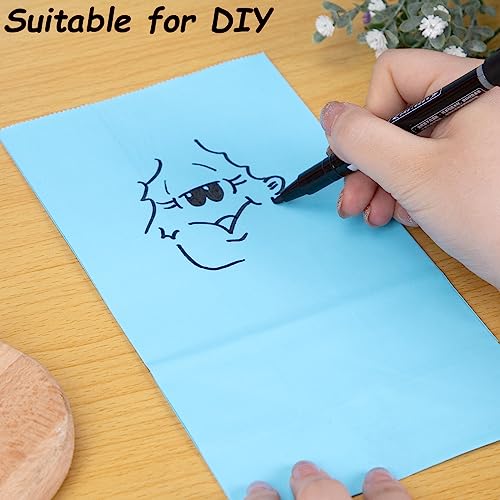 JOHOUSE 58PCS Paper Gift Bags, Colorful Treat Bags Bulk Candy Color Goodie Bags for Kids Party Favor Bags for Birthdays Baby Showers Crafts Wedding 9 Colors