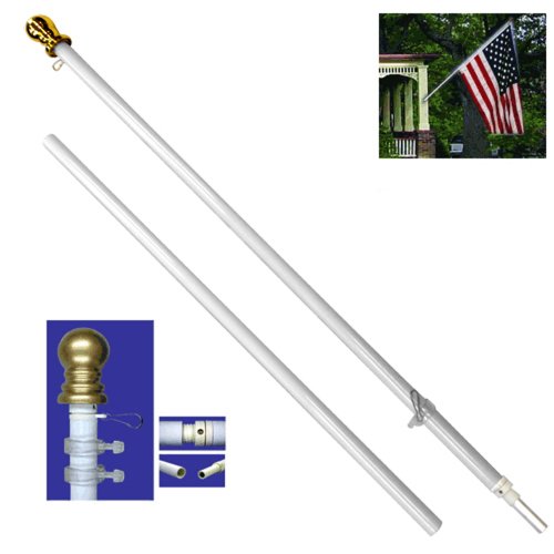 6ft Spinning Stabilizer Pole (White)