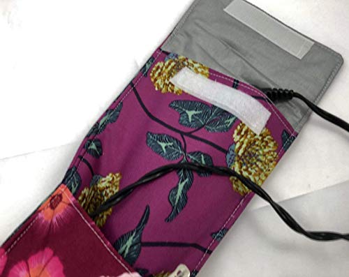 Curling Iron Holder Cover or Flat Iron Case - English Summer Violet - Thumbnail 6