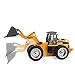 TES TOYS Remote Control Excavator Construction Tractor, Boldozer Toy with 2.4Ghz Transmitter and Metal Shovel 1520 (1:18 Boldozer)